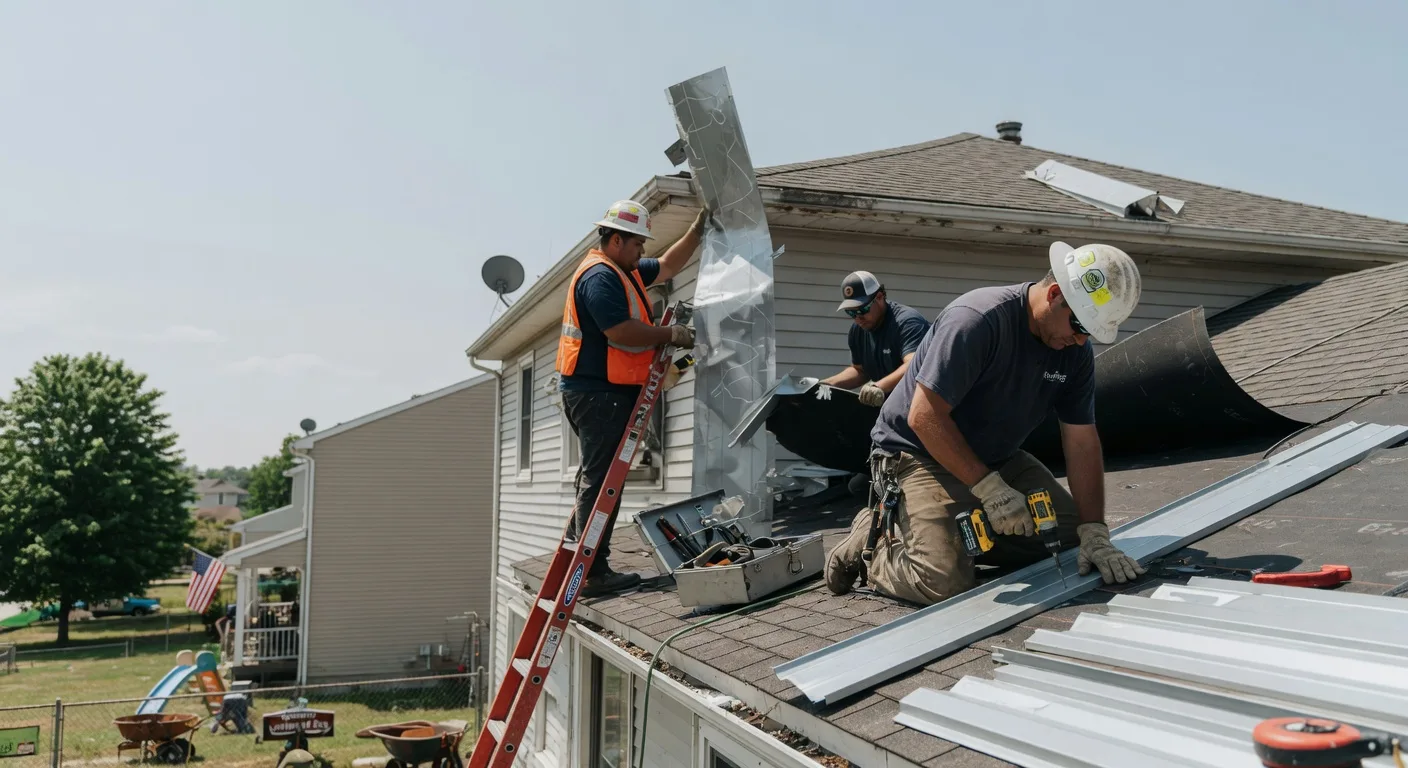 Storm Damage Metal Roof Repair in West Liberty, WV